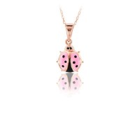 14K Gold Ladybug Necklace