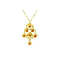 14K Solid Gold Design Necklace