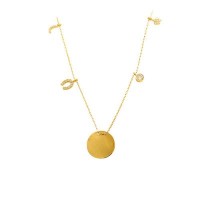 14K Solid Gold Good Luck Name Necklace