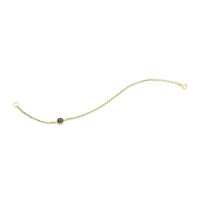 14K Solid Yellow Gold Turkish Evil Eye Bracelet