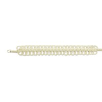 999 Silver White Model Handmade Herringbone Bracelet 