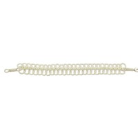 999 Silver White Model Handmade Herringbone Bracelet 