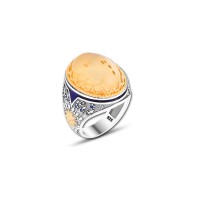 925 Silver Yemen Aqeeq Ring For Men
