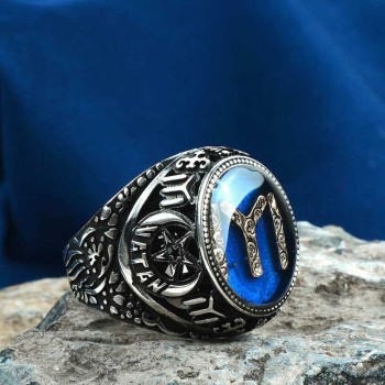 925K Sterling Silver Ottoman Men Ring